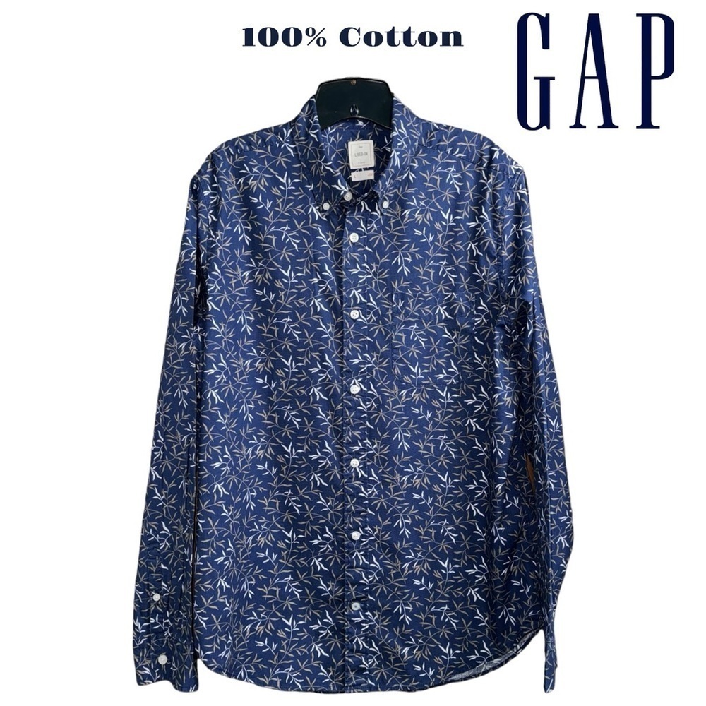 GAP, (EUC) Men’s 100% Cotton Long Sleeve Button Down  Shirt, Size Large